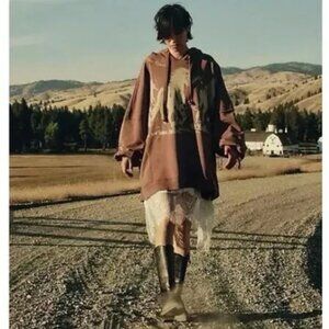 Free People We The Free x Yellowstone We Western Horse Hoodie Sweatshirt | Small